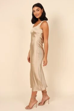 Sawyer Midi Dress - Gold -Fashion Dress petal and pup usa dresses sawyer midi dress gold 32102915571889