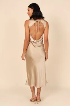 Sawyer Midi Dress - Gold -Fashion Dress petal and pup usa dresses sawyer midi dress gold 32102915604657