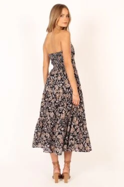 Shena Midi Dress - Black Multi -Fashion Dress petal and pup usa dresses shena midi dress black multi 33856922812593