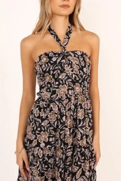 Shena Midi Dress - Black Multi -Fashion Dress petal and pup usa dresses shena midi dress black multi 33856922845361