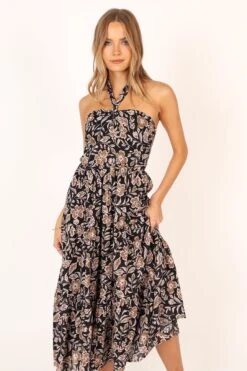 Shena Midi Dress - Black Multi -Fashion Dress petal and pup usa dresses shena midi dress black multi 33856922878129