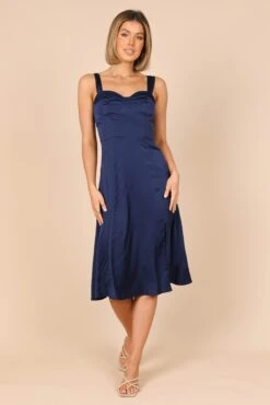 Siobhan Midi Dress - Navy -Fashion Dress petal and pup usa dresses siobhan midi dress navy 32396384796849