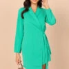 Sumit Blazer Dress - Green -Fashion Dress petal and pup usa dresses sumit blazer dress green 32237005177009