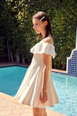 Susie Ruffle Mini Dress - White -Fashion Dress petal and pup usa dresses susie ruffle mini dress white 33585721409713