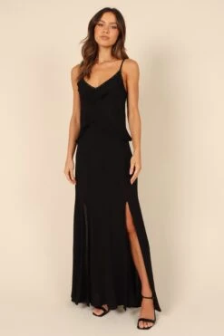 Tanya Beaded Maxi Dress - Black