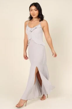 Tanya Beaded Maxi Dress - Grey