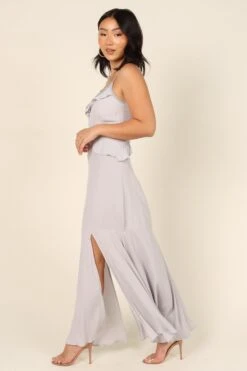 Tanya Beaded Maxi Dress - Grey -Fashion Dress petal and pup usa dresses tanya beaded maxi dress grey 32020572930225