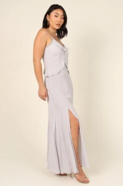 Tanya Beaded Maxi Dress - Grey -Fashion Dress petal and pup usa dresses tanya beaded maxi dress grey 32020572995761