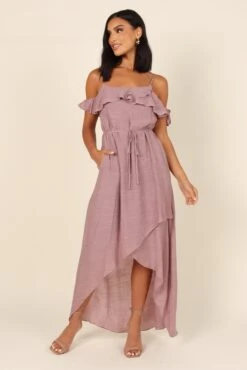 Tarma Maxi Dress - Mauve -Fashion Dress petal and pup usa dresses tarma maxi dress mauve 31885957562545