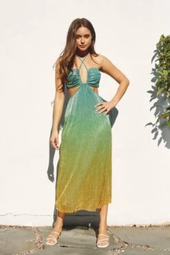 Tramonto Midi Dress - Multicolored -Fashion Dress petal and pup usa dresses tramonto midi dress multicoloured 33657160925361