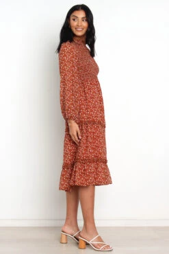 Valente Dress - Rust -Fashion Dress petal and pup usa dresses valente dress rust 30297704923313