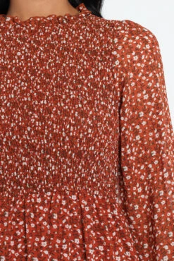 Valente Dress - Rust -Fashion Dress petal and pup usa dresses valente dress rust 30297704988849