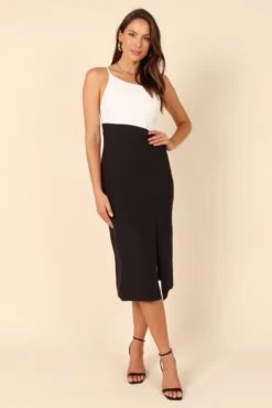 Xiomar Dress - White/Black