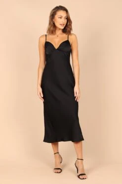 Yorelle Midi Dress - Black -Fashion Dress petal and pup usa dresses yorelle midi dress black 32455813595313