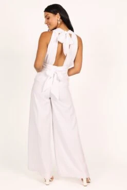 Imani Belted Jumpsuit - White -Fashion Dress petal and pup usa jumpsuits imani belted jumpsuit white 33394976063665