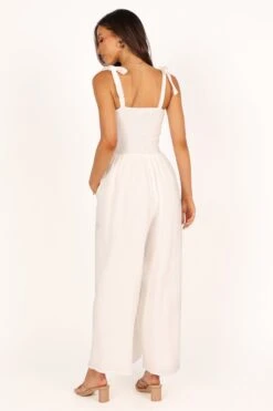 Miles Wide Leg Jumpsuit - White -Fashion Dress petal and pup usa jumpsuits miles wide leg jumpsuit white 33453831356593