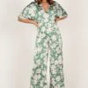 Rosalyn Jumpsuit - Green Floral -Fashion Dress petal and pup usa jumpsuits rosalyn jumpsuit green floral 33381633261745