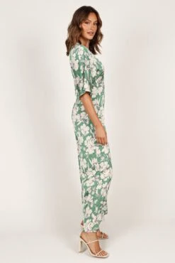 Rosalyn Jumpsuit - Green Floral -Fashion Dress petal and pup usa jumpsuits rosalyn jumpsuit green floral 33381633392817
