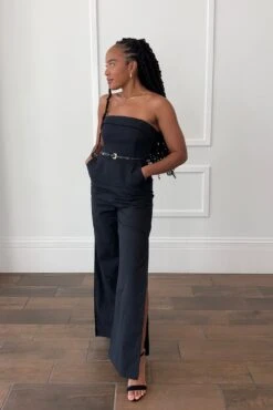 Tahari Jumpsuit - Black -Fashion Dress petal and pup usa jumpsuits tahari jumpsuit black 32569765068977