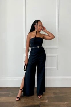 Tahari Jumpsuit - Black -Fashion Dress petal and pup usa jumpsuits tahari jumpsuit black 32569765167281