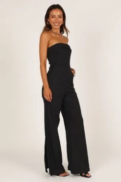 Tahari Jumpsuit - Black -Fashion Dress petal and pup usa jumpsuits tahari jumpsuit black 33276980920497