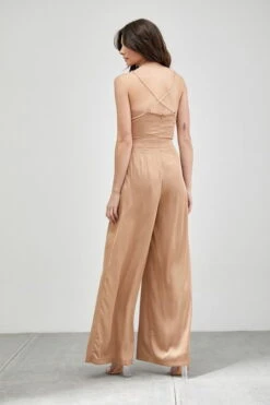 Marta Cowl Neck Jumpsuit - Taupe -Fashion Dress petal and pup usa marta cowl neck jumpsuit taupe 33632577192113