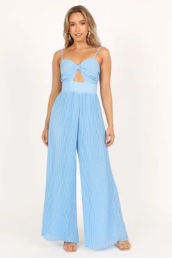 Alice Wide Leg Jumpsuit - Blue -Fashion Dress petal and pup usa rompers alice wide leg jumpsuit blue 33481579724977