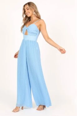 Alice Wide Leg Jumpsuit - Blue -Fashion Dress petal and pup usa rompers alice wide leg jumpsuit blue 33481579757745