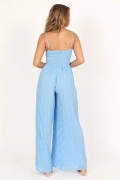 Alice Wide Leg Jumpsuit - Blue -Fashion Dress petal and pup usa rompers alice wide leg jumpsuit blue 33481579856049