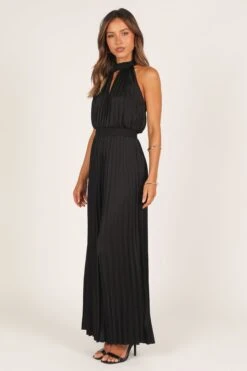 Dominique Plisse Jumpsuit - Black -Fashion Dress petal and pup usa rompers dominique plisse jumpsuit black 33276637184177