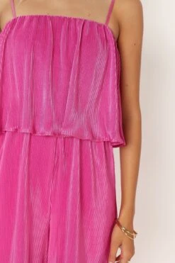 Jillian Plisse Jumpsuit - Orchid -Fashion Dress petal and pup usa rompers jillian plisse jumpsuit orchid 33951046271153