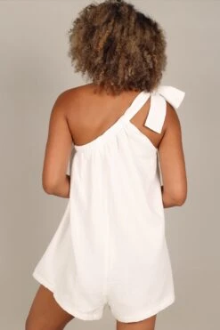 Miffy One Shoulder Romper - White -Fashion Dress petal and pup usa rompers miffy one shoulder romper white 33551869903025