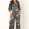 Sasha Jumpsuit - Black Floral 2 Sasha Jumpsuit - Black Floral -Fashion Dress petal and pup usa rompers sasha jumpsuit black floral 33944040603825