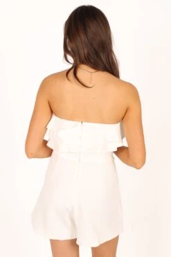 Sookie Frill Romper - White -Fashion Dress petal and pup usa rompers sookie frill romper white 33722418266289