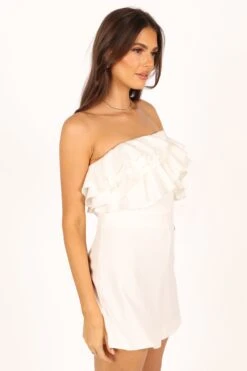 Sookie Frill Romper - White -Fashion Dress petal and pup usa rompers sookie frill romper white 33722418299057