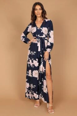Valentina Split Jumpsuit - Navy