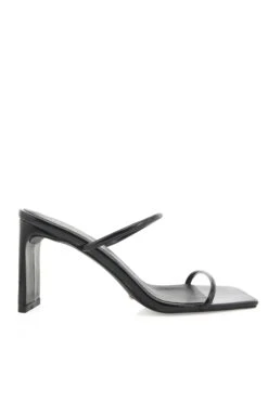 Kamila Heel - Black Crinkle Patent -Fashion Dress petal and pup usa shoes kamila heel black crinkle patent 33191072399537