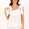 Libby Linen Frill Set - Ivory -Fashion Dress petal and pup usa swim intimates libby linen frill set ivory 33888715636913